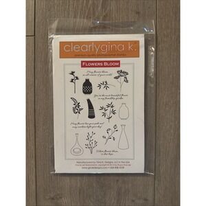 NEW Clearly Gina K. Photopolymer Flowers‎ Bloom